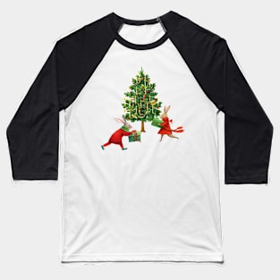 Cute Rabbit Christmas Gifts Baseball T-Shirt